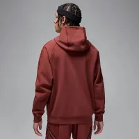 Nike Jordan Sport Hoop Fleece мужские Dri-FIT Full-Zip Толстовка с капюшоном цвет коричневый