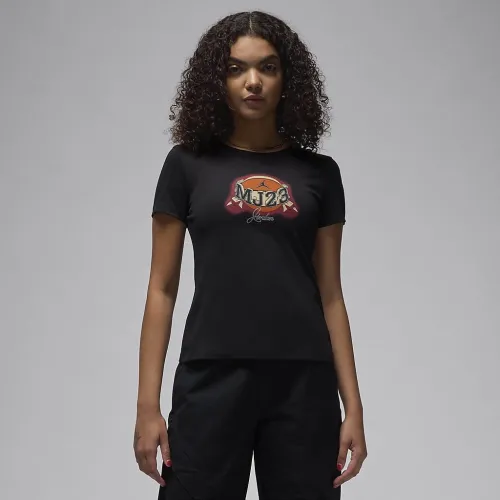 Nike Jordan Essential женская Slim футболка цвет черный