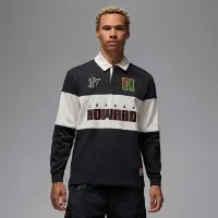 Nike Jordan x Howard University мужские Long-Sleeve Rugby Top цвет черный