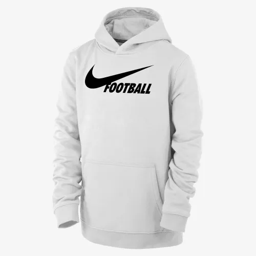 Nike Swoosh Big детские Толстовка с капюшоном цвет белый