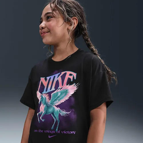 Nike Sportswear Big дитячі (Girls') футболка колір чорний