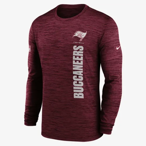 Tampa Bay Buccaneers Sideline Velocity чоловічі Nike Dri-FIT NFL Long-Sleeve футболка колір червоний