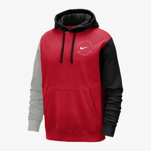 Clark Atlanta Club Fleece чоловічі Nike College Толстовка з капюшоном колір червоний