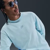 Nike Sportswear Premium Essentials мужские Long-Sleeve футболка синий