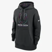 Indianapolis Colts Crucial Catch Club женская Nike NFL Pullover Толстовка с капюшоном цвет черный