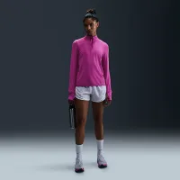 Nike Swift Element жіноча UV Protection 1/4-Zip Running Top колір фіолетовий
