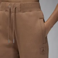 Nike Jordan Flight Fleece женская Open-Hem Pants цвет коричневый