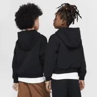 Nike SB Icon Fleece EasyOn Big дитячі оверсайз Pullover Толстовка з капюшоном колір чорний