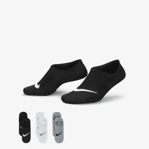 Nike Everyday Plus Lightweight женская тренировочные Footie носки (3 пары) многоцветный
