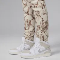 Nike Jordan Big дитячі Brooklyn Fleece Printed Pants колір коричневий