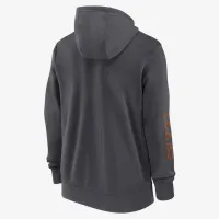 Texas Longhorns Sideline Team Issue мужские Nike College Full-Zip Толстовка с капюшоном цвет серый