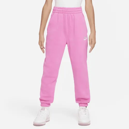 Nike Sportswear Club Fleece Big дитячі Loose Pants Pink