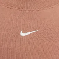 Nike Sportswear Chill Knit женская оверсайз футболка Костюм цвет коричневый