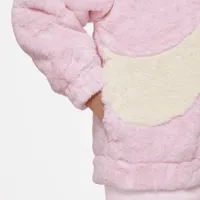 Nike Little детские Swoosh Faux Fur Куртка Pink