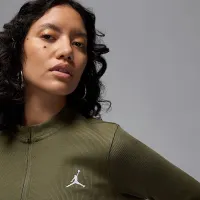 Nike Jordan женская 1/2-Zip Long-Sleeve Knit Костюм цвет зеленый