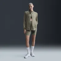 Nike (M) One жіноча Reversible French Terry Pullover Top (Maternity) колір зелений