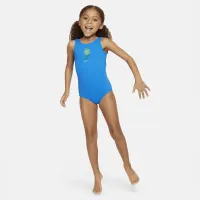 Nike Swim Little дитячі (Girls') U-Back One-Piece Swimsuit блакитний