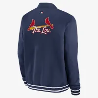 St. Louis Cardinals Authentic Collection City Connect мужские Nike MLB Full-Zip Bomber Куртка синий