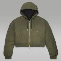 Nike Jordan x Travis Scott жіноча Hooded Canvas Куртка колір зелений