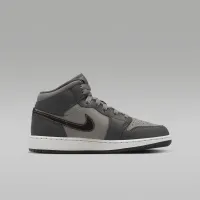 Nike Air Jordan 1 Mid SE Big дитячі Кросівки колір сірий
