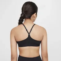 Nike Indy Girls' Sports Bra колір чорний