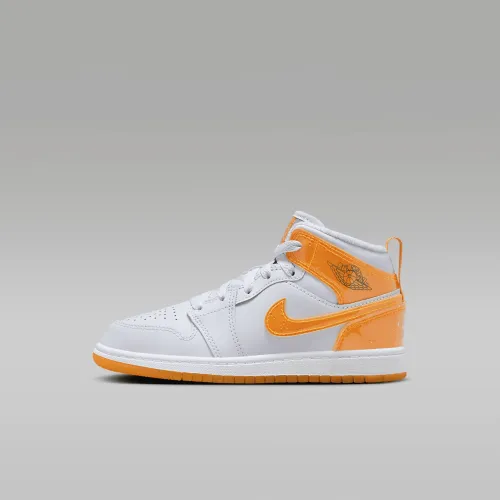 Nike Jordan 1 Mid SE Little дитячі Кросівки колір сірий