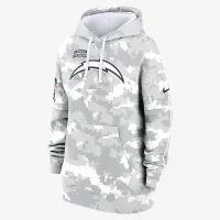 Los Angeles Chargers Salute to Service Primary Edge Club жіноча Nike NFL Pullover Толстовка з капюшоном колір білий