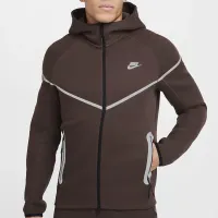 Nike Tech Windrunner чоловічі Reflective Details Fleece Full-Zip Куртка колір коричневий