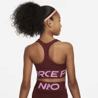 Nike Pro Swoosh Girls' Sports Bra колір червоний