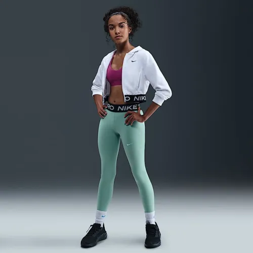 Nike Pro Girls' Mid-Rise лосіни колір зелений