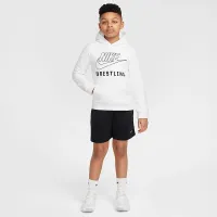 Nike Big дитячі Wrestling Pullover Толстовка з капюшоном колір білий