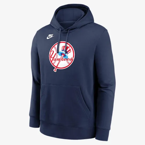 New York Yankees Cooperstown Logo Club чоловічі Nike MLB Pullover Толстовка з капюшоном блакитний