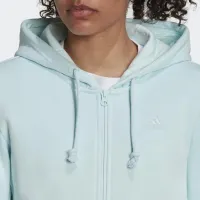 Кофта/футболка adidas All SZN Fleece Full-Zip Hoodie HK0412 - Голубая