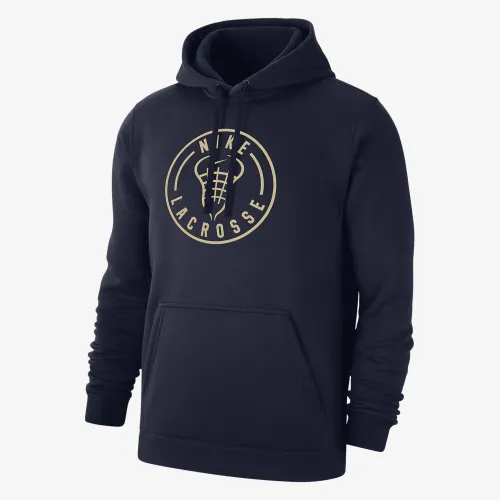 Nike мужские Lacrosse Pullover Толстовка с капюшоном синий