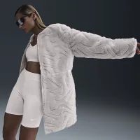Nike Sportswear женская Loose High-Pile Куртка цвет коричневый