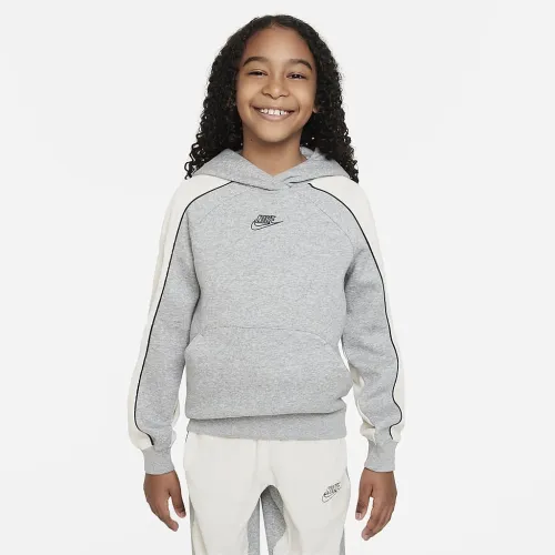 Nike Sportswear Big дитячі (для хлопчиків) Pullover Толстовка з капюшоном колір сірий