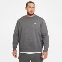 Nike Sportswear Club Fleece мужские Crew цвет серый