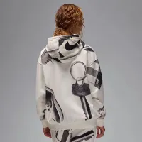 Nike Jordan Brooklyn Fleece женская Printed Pullover Толстовка с капюшоном цвет белый