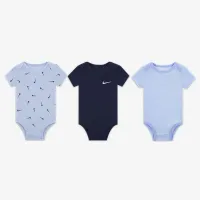 Nike Baby Essentials Baby (0-9M) 3 пари Bodysuits різнокольорові