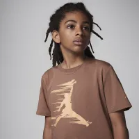 Nike Jordan MVP Big детские Motion Jumpman футболка цвет коричневый