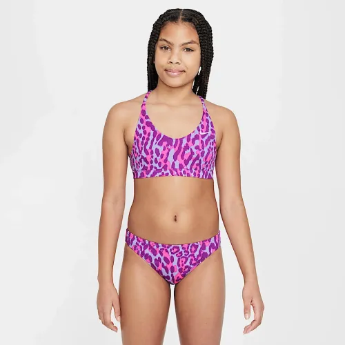Nike Swim Big детские (Girls') Lace-Up Bikini набор цвет фиолетовый