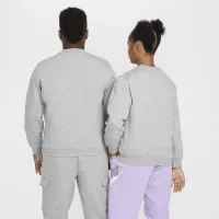 Nike Sportswear Club Fleece Big детские свитшот (Extended Size) цвет серый
