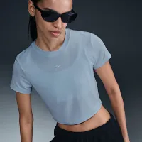 Nike Sportswear Chill Knit женская Cropped футболка синий