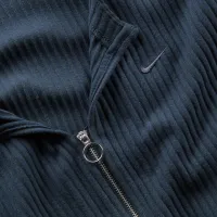 Nike Sportswear Chill Rib женская Slim Full-Zip Cardigan (большие размеры) синий