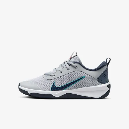 Nike Omni Multi-Court Big детские Indoor Court Кроссовки цвет серый