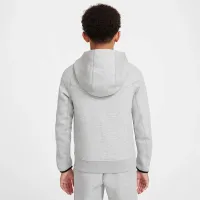 FC Barcelona Tech Fleece Big детские (для мальчиков) Nike Soccer Full-Zip Толстовка с капюшоном цвет серый