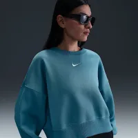 Nike Sportswear Phoenix Fleece жіноча Over-оверсайз Crew-Neck світшот блакитний