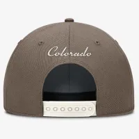 Colorado Rockies Rise мужские Nike Dri-FIT MLB Adjustable Hat цвет коричневый
