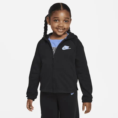 Nike Notebook Print Full-Zip Толстовка з капюшоном Little Kids Толстовка з капюшоном колір чорний