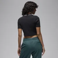 Nike Jordan жіноча Knit Top колір чорний